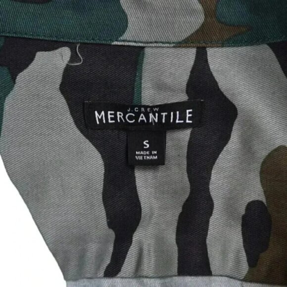 J.Crew Mercantile Camo Utility Shacket Green Brown Size Small - Picture 11 of 16